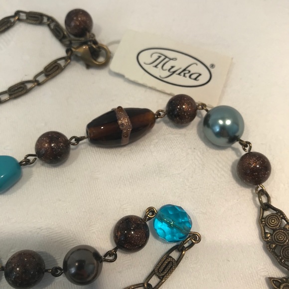 Myka, multi use belt/necklace / Swarovski beads. - Picture 4 of 5